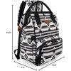 imageWrangler Diaper Bag Backpack Aztec Travel Backpack Purses Western MultiFunction Baby Bags for Mom with Waterproof Insulated PocketsBlack