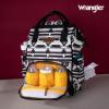 imageWrangler Diaper Bag Backpack Aztec Travel Backpack Purses Western MultiFunction Baby Bags for Mom with Waterproof Insulated PocketsBlack