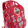 imageWrangler Diaper Bag Backpack Aztec Travel Backpack Purses Western MultiFunction Baby Bags for Mom with Waterproof Insulated PocketsBurgundy