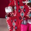 imageWrangler Diaper Bag Backpack Aztec Travel Backpack Purses Western MultiFunction Baby Bags for Mom with Waterproof Insulated PocketsBurgundy