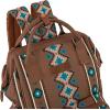 imageWrangler Diaper Bag Backpack Aztec Travel Backpack Purses Western MultiFunction Baby Bags for Mom with Waterproof Insulated PocketsDark Brown