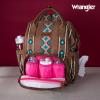 imageWrangler Diaper Bag Backpack Aztec Travel Backpack Purses Western MultiFunction Baby Bags for Mom with Waterproof Insulated PocketsDark Brown