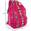 imageWrangler Diaper Bag Backpack Aztec Travel Backpack Purses Western MultiFunction Baby Bags for Mom with Waterproof Insulated PocketsHot Pink