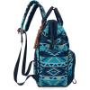 imageWrangler Diaper Bag Backpack Aztec Travel Backpack Purses Western MultiFunction Baby Bags for Mom with Waterproof Insulated PocketsNavy