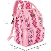 imageWrangler Diaper Bag Backpack Aztec Travel Backpack Purses Western MultiFunction Baby Bags for Mom with Waterproof Insulated PocketsPink