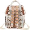 imageWrangler Diaper Bag Backpack Aztec Travel Backpack Purses Western MultiFunction Baby Bags for Mom with Waterproof Insulated PocketsTan