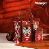 imageWrangler Tote Bag for Women Western Aztec Purse and Handbag SetAngel Diamond Burgundy With Wallet