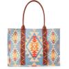 imageWrangler Tote Bag for Women Western Purse and Aztec Satchel HandbagAngel Blue