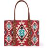 imageWrangler Tote Bag for Women Western Purse and Aztec Satchel HandbagAngel Diamond Burgundy