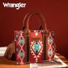imageWrangler Tote Bag for Women Western Purse and Aztec Satchel HandbagAngel Diamond Burgundy M