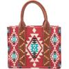 imageWrangler Tote Bag for Women Western Purse and Aztec Satchel HandbagAngel Diamond Burgundy M