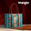 imageWrangler Tote Bag for Women Western Purse and Aztec Satchel HandbagAngel Diamond Dark Tealblue