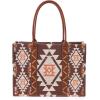 imageWrangler Tote Bag for Women Western Purse and Aztec Satchel HandbagAngel Diamond Taupe