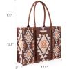 imageWrangler Tote Bag for Women Western Purse and Aztec Satchel HandbagAngel Diamond Taupe