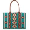 imageWrangler Tote Bag for Women Western Purse and Aztec Satchel HandbagAngel Diamond Tealblue