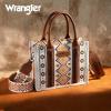 imageWrangler Tote Bag for Women Western Purse and Aztec Satchel HandbagAngel White M