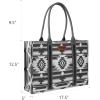 imageWrangler Tote Bag for Women Western Purse and Aztec Satchel HandbagL Angel Diamond Black