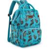 imageMontana West Wrangler Callie Diaper Bag Backpack with Stroller Straps Multifunction Baby Travel Bag WG22049110BDYTtturquoise
