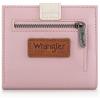 imageMontana West X Wrangler Womens Small Wallet Bifold Cute Wallet for Girls RFID Money Organizers with Zipper Coin Pocket WG216W065TNPink