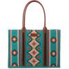 imageWrangler Tote Bag for Women Western Purse and Aztec Satchel HandbagAngel Diamond Tealblue