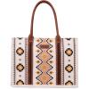 imageWrangler Tote Bag for Women Western Purse and Aztec Satchel HandbagAngel White  L