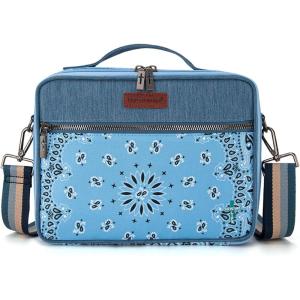 imageMontana West Bible Covers for Women Men with Leather Bookmark Carrying Book Case Church Bag Outdoor Protective MWC1261KHBlue