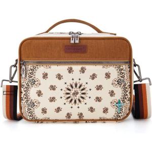 imageMontana West Bible Covers for Women Men with Leather Bookmark Carrying Book Case Church Bag Outdoor Protective MWC1261KHBrown