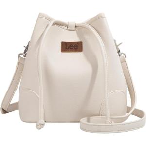 imageMontana West Lee Small Crossbody Bags for Women Drawstring Bucket Purse with Adjustable StrapBeige