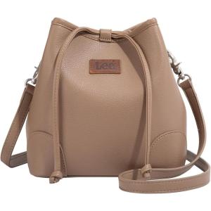 imageMontana West Lee Small Crossbody Bags for Women Drawstring Bucket Purse with Adjustable StrapCamel