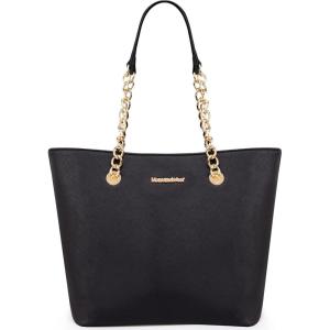 imageMontana West Tote Bag for Women Chain Tophandle HandbagsB Black