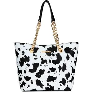 imageMontana West Tote Bag for Women Chain Tophandle HandbagsB Cow