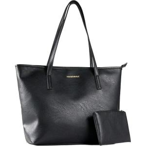 imageMontana West Tote Bags Vegan Leather Purses and Handbags for Women Top Handle Ladies Shoulder Bags1ablack