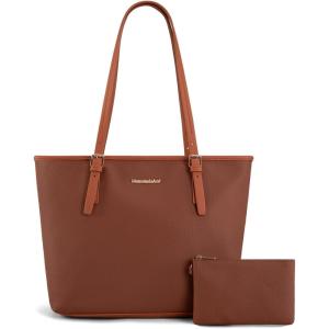 imageMontana West Tote Bags Vegan Leather Purses and Handbags for Women Top Handle Ladies Shoulder Bags6brown