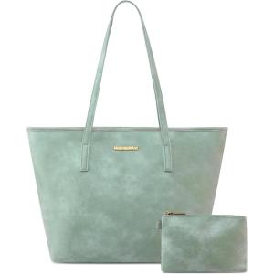 imageMontana West Tote Bags Vegan Leather Purses and Handbags for Women Top Handle Ladies Shoulder BagsGreen