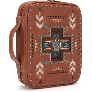 imageMontana West Western Style Embroidered Bible Covers for Women Men Book Carrying Case Church Bag Outdoor Bible Protective DC042CFBoho Style