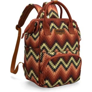 imageMontana West Wrangler Callie Diaper Bag Backpack with Stroller Straps Multifunction Baby Travel Bag WG22049110BDYClassic Brown