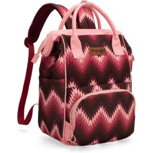 imageMontana West Wrangler Callie Diaper Bag Backpack with Stroller Straps Multifunction Baby Travel Bag WG22049110BDYClassic Dark Pink