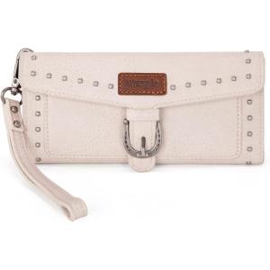 imageMontana West X Wrangler Womens Wallet Western Wristlet for Women Large Rfid Wallet with Detachable Credit Card HolderWesterntan