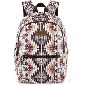 imageMontana West x Wrangler Aztec Backpack Mommy Daypack Western Travel Bag for WomenBrown