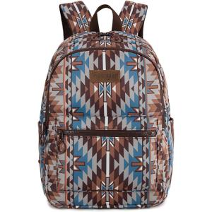 imageMontana West x Wrangler Aztec Backpack Mommy Daypack Western Travel Bag for WomenCoffee