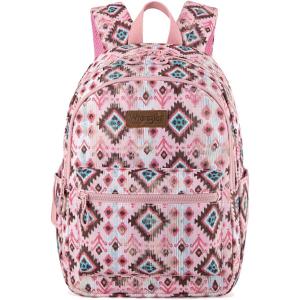 imageMontana West x Wrangler Aztec Backpack Mommy Daypack Western Travel Bag for WomenPink