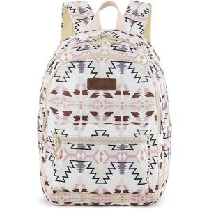 imageMontana West x Wrangler Aztec Backpack Mommy Daypack Western Travel Bag for WomenTan