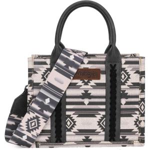 imageWrangler Tote Bag for Women Western Purse and Aztec Satchel HandbagAngel Diamond Black