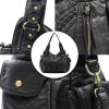 imageMontana West Washed Leather Hobo Bags for Women Roomy Handbags with Crossbody Strap019 Black