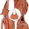 imageMontana West Washed Leather Hobo Bags for Women Roomy Handbags with Crossbody Strap019 Brown