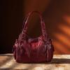 imageMontana West Washed Leather Hobo Bags for Women Roomy Handbags with Crossbody Strap019 Burgundy