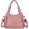 imageMontana West Washed Leather Hobo Bags for Women Roomy Handbags with Crossbody Strap019 Pink