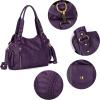 imageMontana West Washed Leather Hobo Bags for Women Roomy Handbags with Crossbody Strap019 Purple