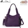 imageMontana West Washed Leather Hobo Bags for Women Roomy Handbags with Crossbody Strap019 Purple