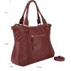 imageMontana West Washed Leather Hobo Bags for Women Roomy Handbags with Crossbody Strap217 Burgundylarge